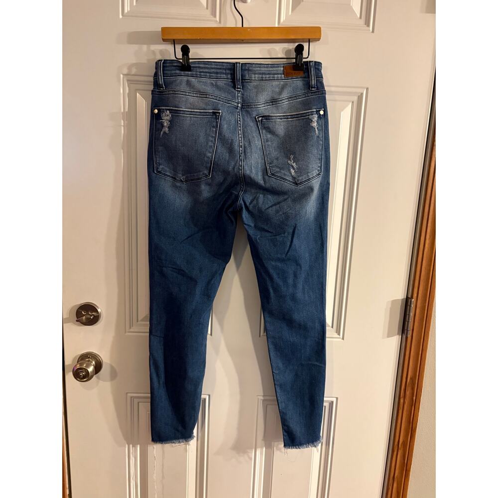 Judy Blue women's distressed denim jeans skinny fit size 11/30 - Picture 3 of 3